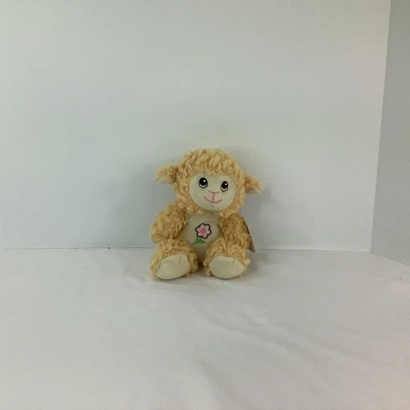 Fuzzy Friends Lamb Sheep Stuffed Plush Animal Toy 6” Soft With Tag Farm Flower - Picture 4 of 11